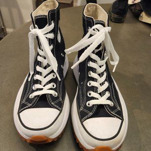 Converse Al Star Chuck Taylor Run Star Hike High Tops - 8W/6.5M  - Black/White